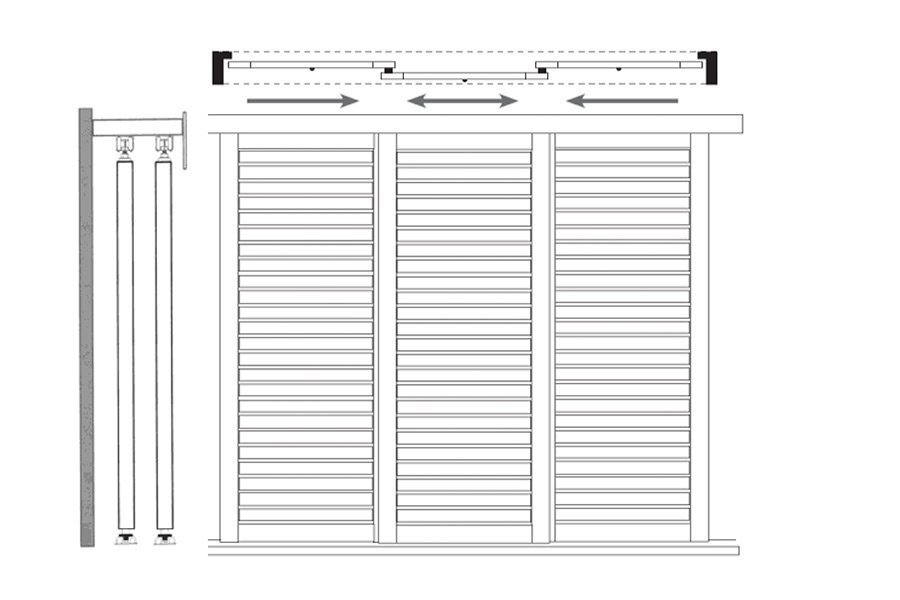 3 Panel Slider – 2 Tracks BFB